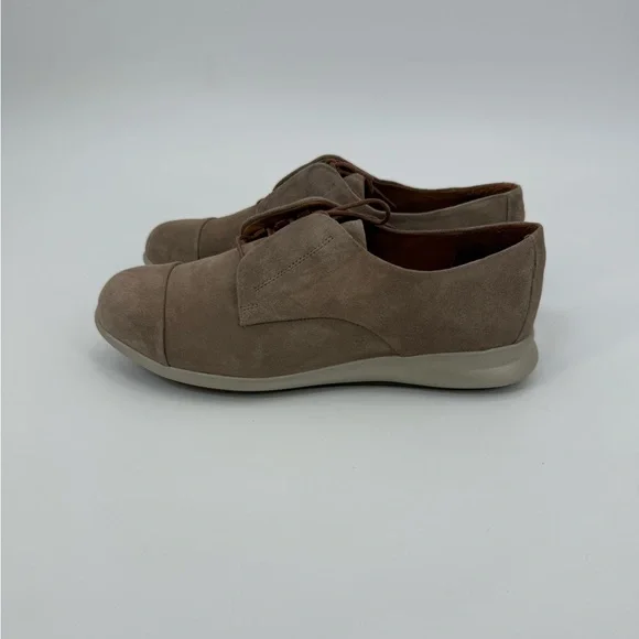 Samuel Hubbard Freedom Stroll Buff Nubuck Taupe Suede Oxford Shoes Size 8 - Picture 11 of 16